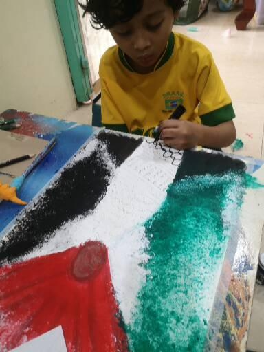 Artwork : The wings of Palestine | Homeschool Network (Thailand) เครือข่ายบ้านเรียน